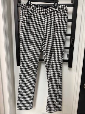Express Black & White Houndstooth Dress Pants